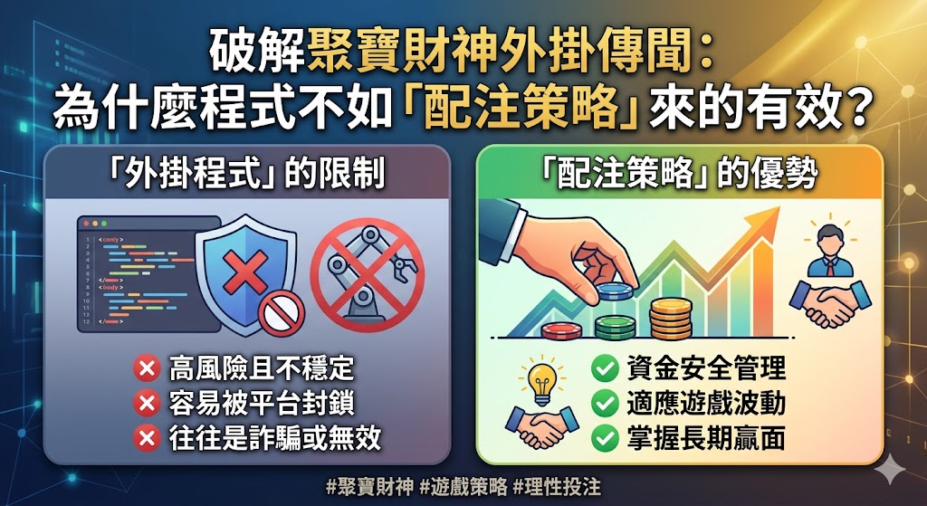破解聚寶財神外掛傳聞：為什麼程式不如「配注策略」來的有效？