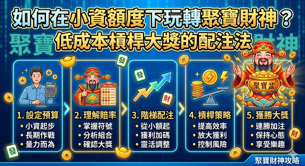 如何在小資額度下玩轉聚寶財神？低成本槓桿大獎的配注法