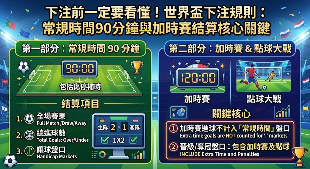 下注前一定要看懂!世界盃下注規則 下注前一定要看懂!世界盃下注規則