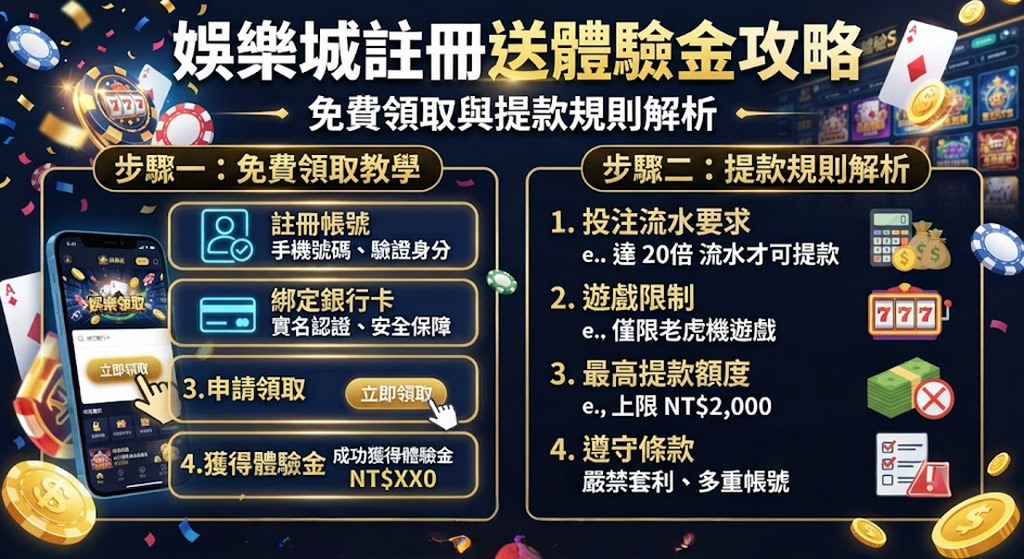 避開流水陷阱!秒懂體驗金提款規則與贏錢秘訣 避開流水陷阱!秒懂體驗金提款規則與贏錢秘訣