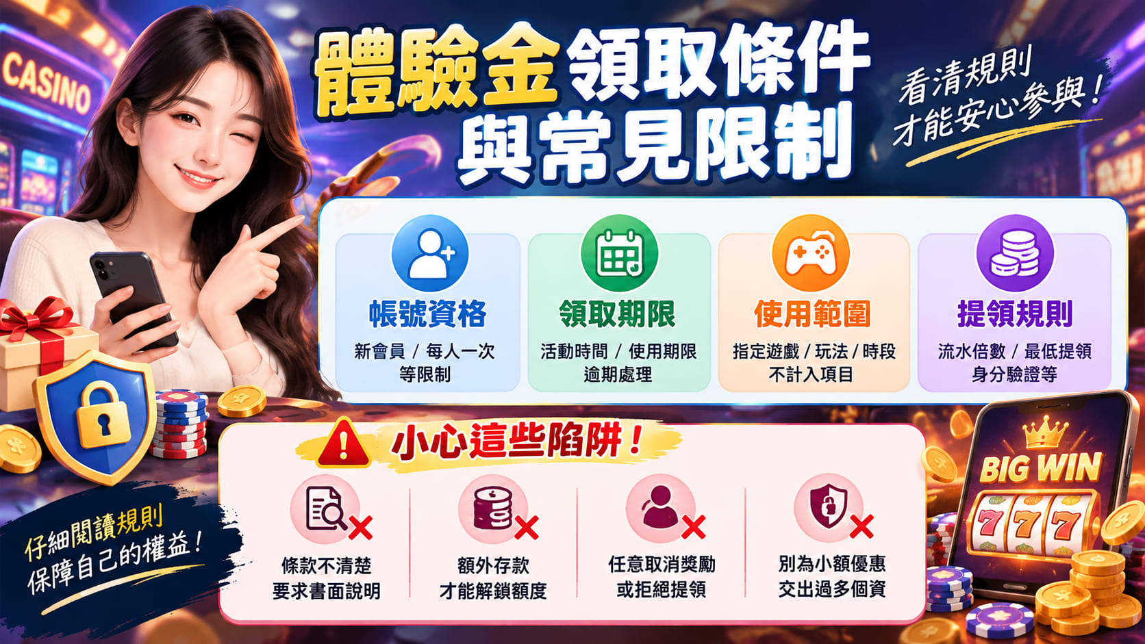 娛樂城體驗金不只看贈送金額,領取門檻、流水倍數與有效期限都值得仔細比較。 娛樂城體驗金不只看贈送金額,領取門檻、流水倍數與有效期限都值得仔細比較。